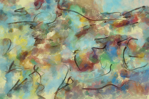 Abstract line art  the 10th horizontal