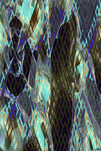 Blue angel art abstract design 137
