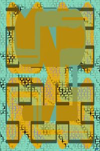 Blue angel art abstract design 81