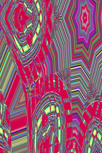 Blue angel art abstract design 115 Print