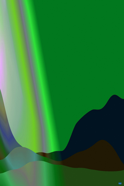 Blue angel art abstract design 124 Print