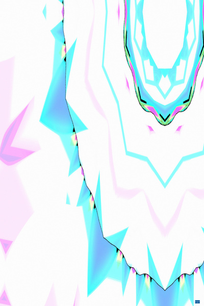 Blue angel art abstract design 130 Print