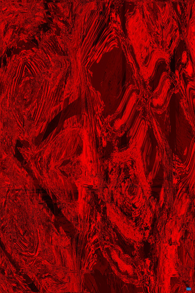 Blue angel art abstract design 133 Print