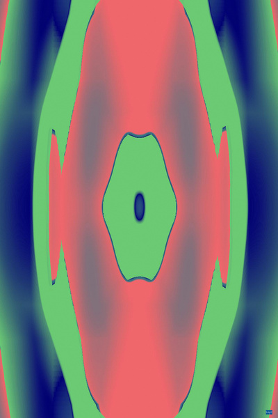 Blue angel art abstract design 19 Print