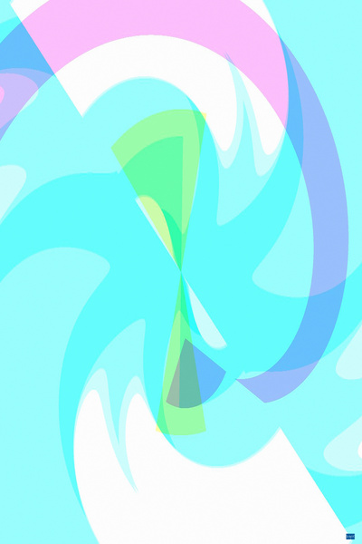 Blue angel art abstract design 29 Print