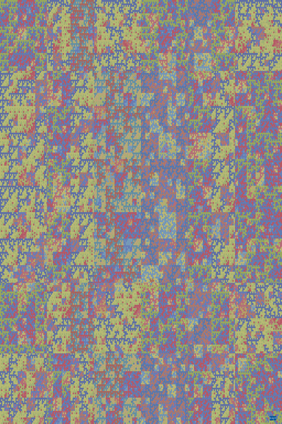 Blue angel art abstract design 66 Print