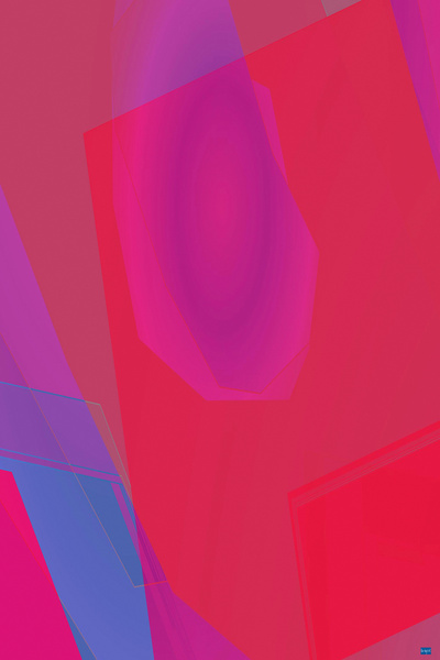 Blue angel art abstract design 96 Print