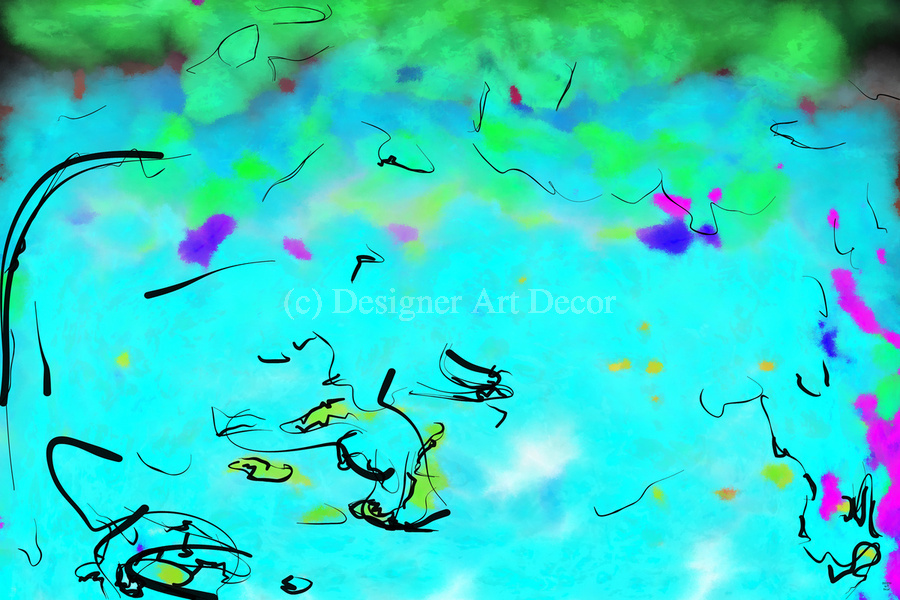 Abstract line art the 3rd horizontal  Print