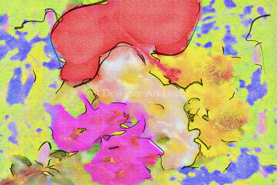 Abstract line art the 6th horizontal  Imprimer