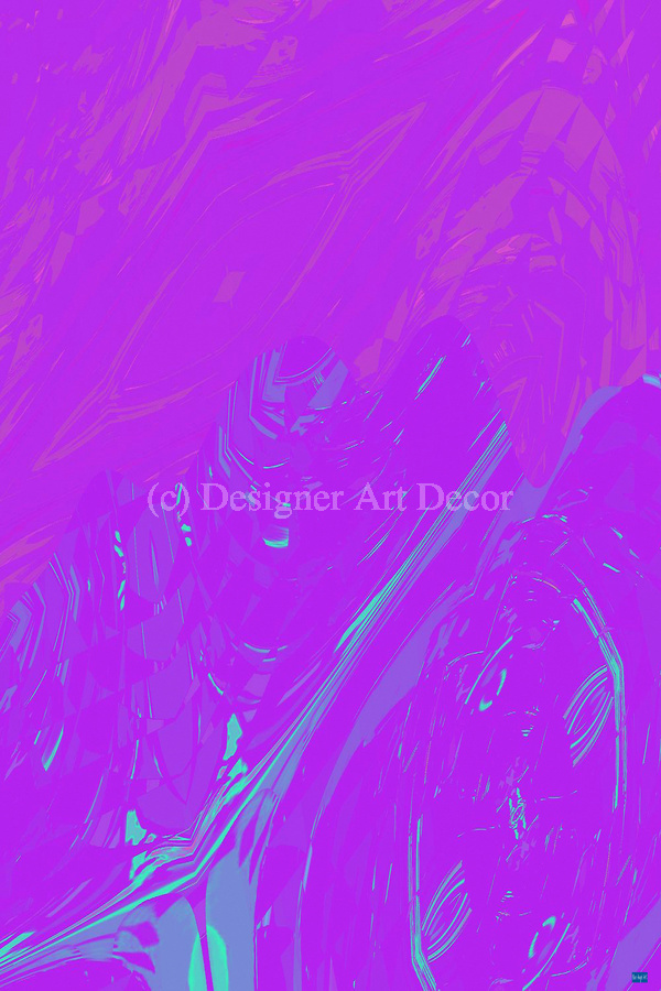 Blue angel art abstract design 13  Print