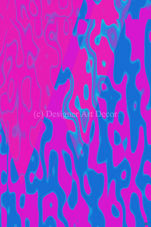 Blue angel art abstract design 2  Print