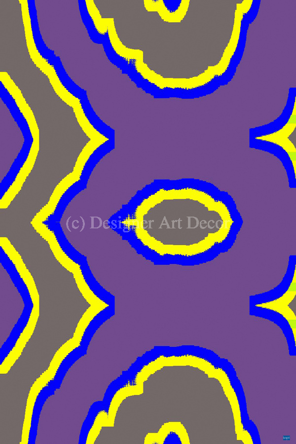 Blue angel art abstract design 3  Print