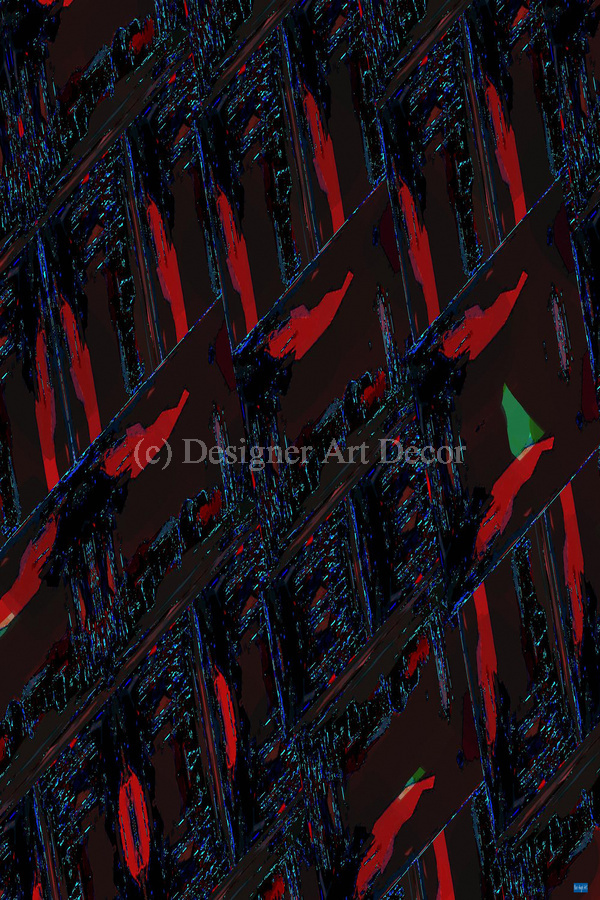 Blue angel art abstract design 31  Print