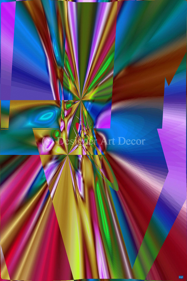 Blue angel art abstract design 38  Print