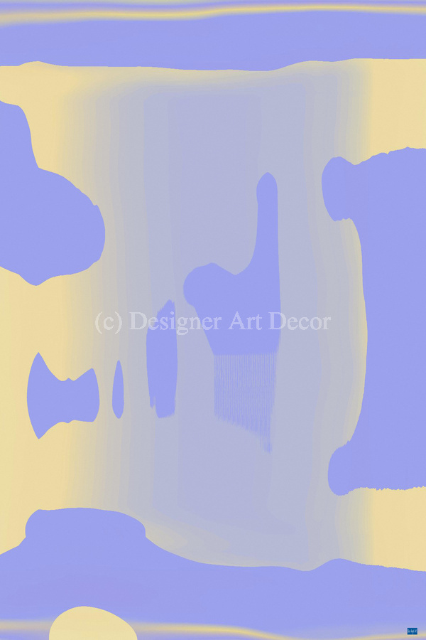 Blue angel art abstract design 59  Print