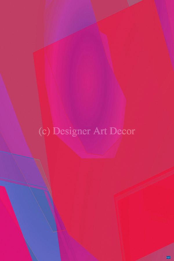 Blue angel art abstract design 96  Print