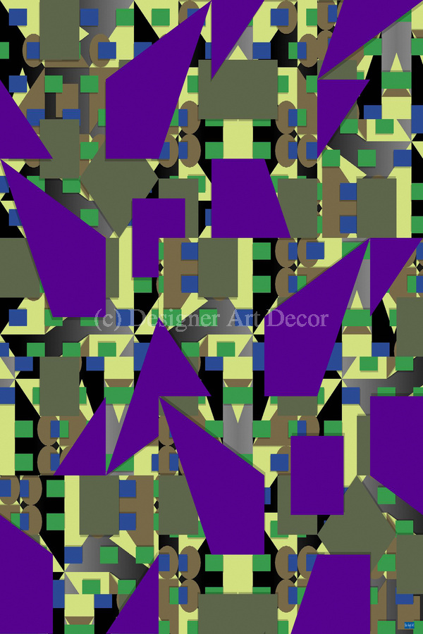 Blue angel art abstract design 99  Print