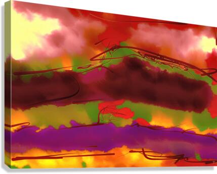 Abstract line art the 21st version 3 horizontal Canvas Print