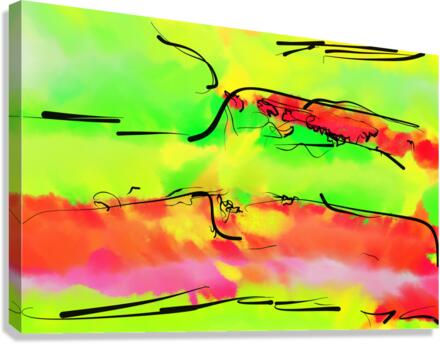 Abstract line art the 7th  horizontal Canvas Print