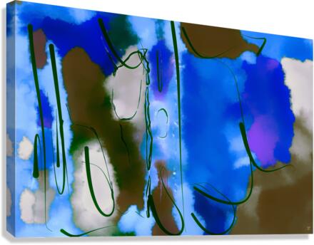 Abstract line art the 18 version 2 horizontal Canvas Print