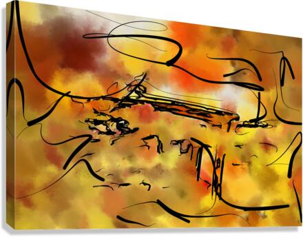 Abstract line art the 4th horizontal Canvas Print