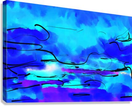 Abstract line art the 17th horizontal Canvas Print