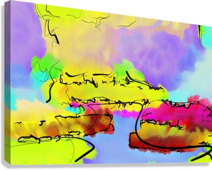 Abstract line art the 11th horizontal Canvas Print