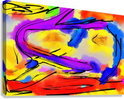 Abstract line art the 5th horizontal Canvas Print