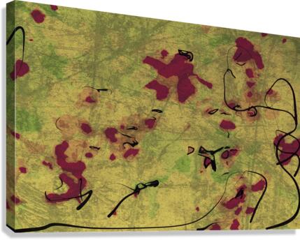 Abstract line art the 14th horizontal version 2 Canvas Print