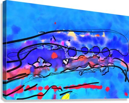 Abstract line art  the 13th horizontal Canvas Print