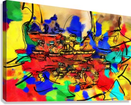 Abstract line art the 2nd horizontal Canvas Print