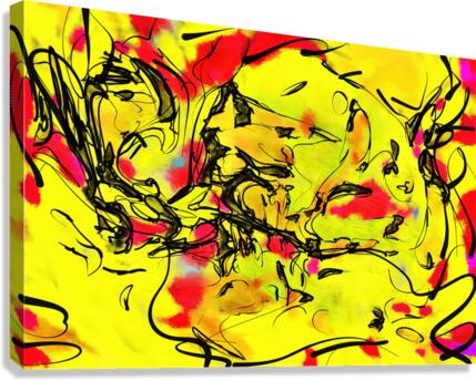 Abstract line art  the 8th horizontal Canvas Print