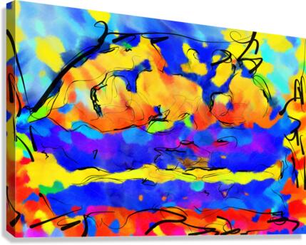 Abstract line art the 1st horizontal Canvas Print