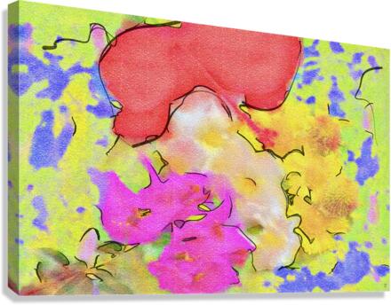 Abstract line art the 6th horizontal Canvas Print