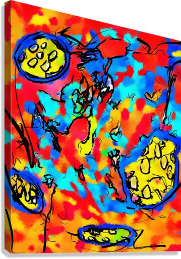 Abstract line art the 16th vertical Canvas Print