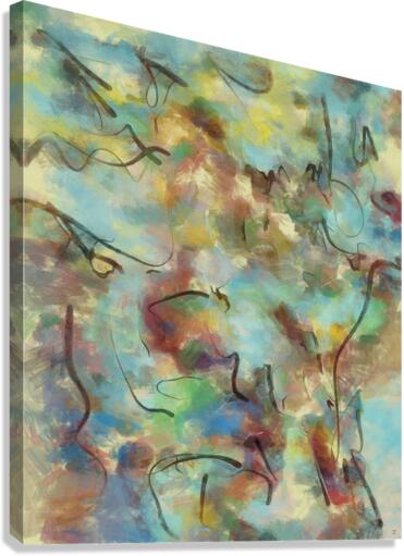 Abstract line art the 10th vertical Canvas Print