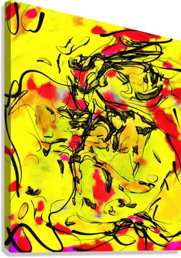 Abstract line art the 8th vertical Canvas Print