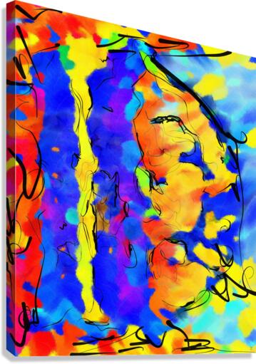 Abstract line art the 1st vertical Canvas Print