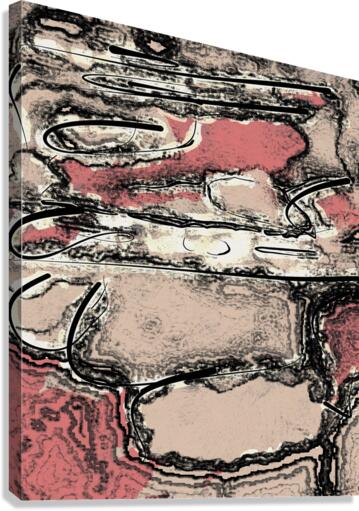 Abstract line art the 18th  version 1 vertical Canvas Print