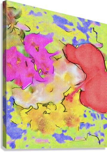 Abstract line art the 6th vertical Canvas Print