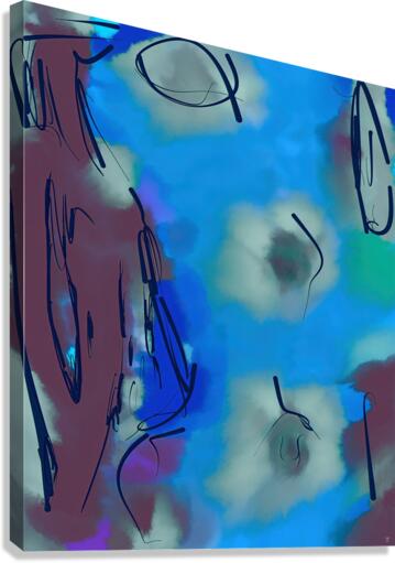 Abstract line art the 20th version 2 vertical Canvas Print