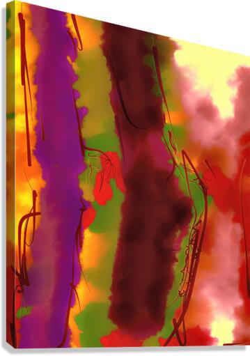 Abstract line art the 21st  version 3 vertical  Canvas Print