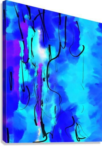 Abstract line art the 17th vertical Canvas Print