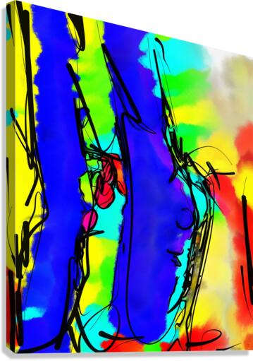 Abstract line art the 21st  version 2 vertical Canvas Print