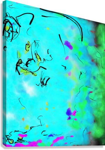 Abstract line art the 3rd vertical Canvas Print