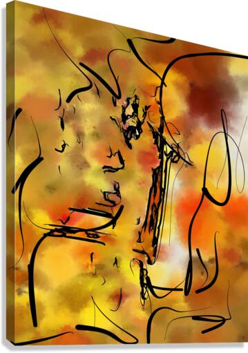 Abstract line art the 4th vertical Canvas Print