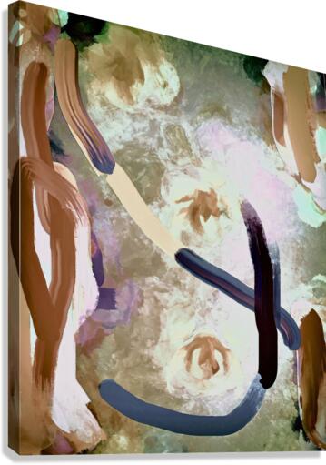 Abstract line art the 19th vertical  version 2  Canvas Print