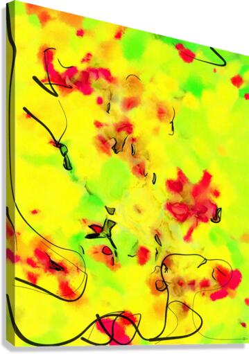 Abstract line art the 14th vertical version 1 Canvas Print