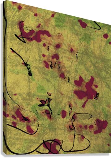 Abstract line art the 14th vertical version 2 Canvas Print