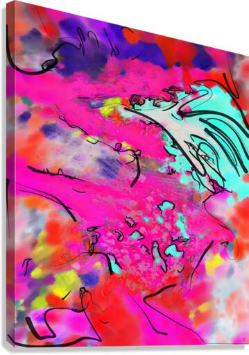 Abstract line art the 12th vertical Canvas Print